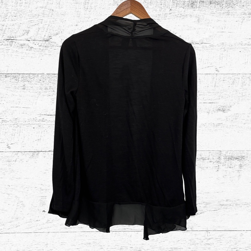 Elegant Black Women's Cardigan - Picture 2 of 4
